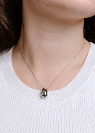 Ball Drop Necklace - Silver