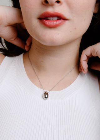 Ball Drop Necklace - Silver