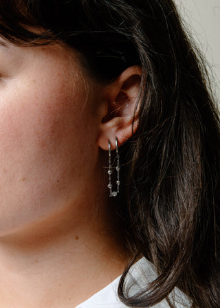 Dottie Double Earring - Silver