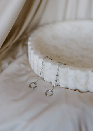 Dottie Double Earring - Silver