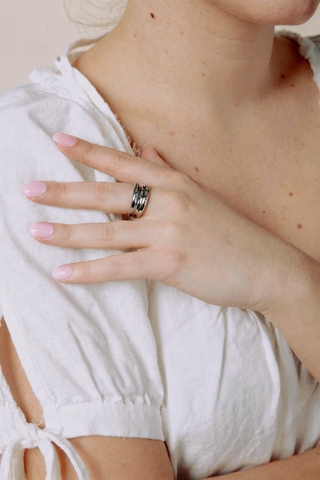 Doubled Up Ring - Silver
