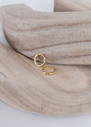 Jazz Huggie Hoop - Gold