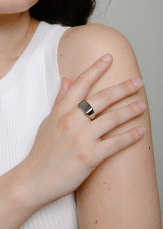 On The Square Ring - Silver