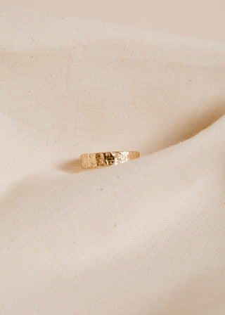 Small Textured Minimalist Ring